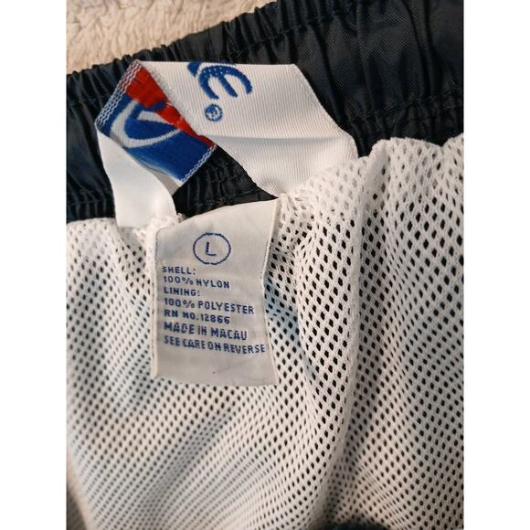 80s BIKE Coach Shorts Sz L Navy Blue New Old Stock Montgomery Wards Vntg Nylon - Picture 14 of 16